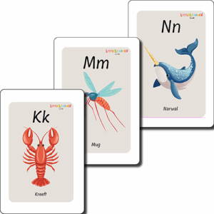 Printable dieren Alfabetkaarten Nederlands – Letters oefenen en leren