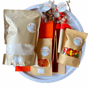 Compleet sensorisch bospakket met maanzand natuurmaterialen en fijne motoriek speelgoed overzicht